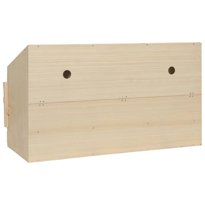 vidaXL Chicken Laying Nest 4 Compartments 106x40x59 cm Solid Pine Wood