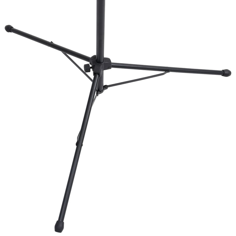 vidaXL Music Book Stand Black Steel