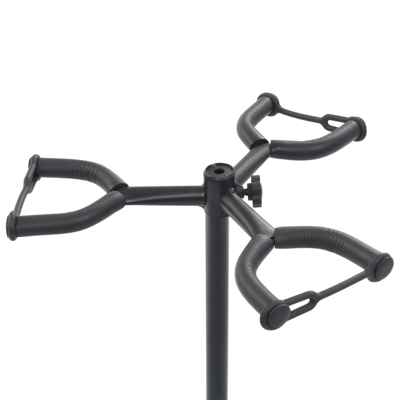 vidaXL Guitar Stand Black Steel