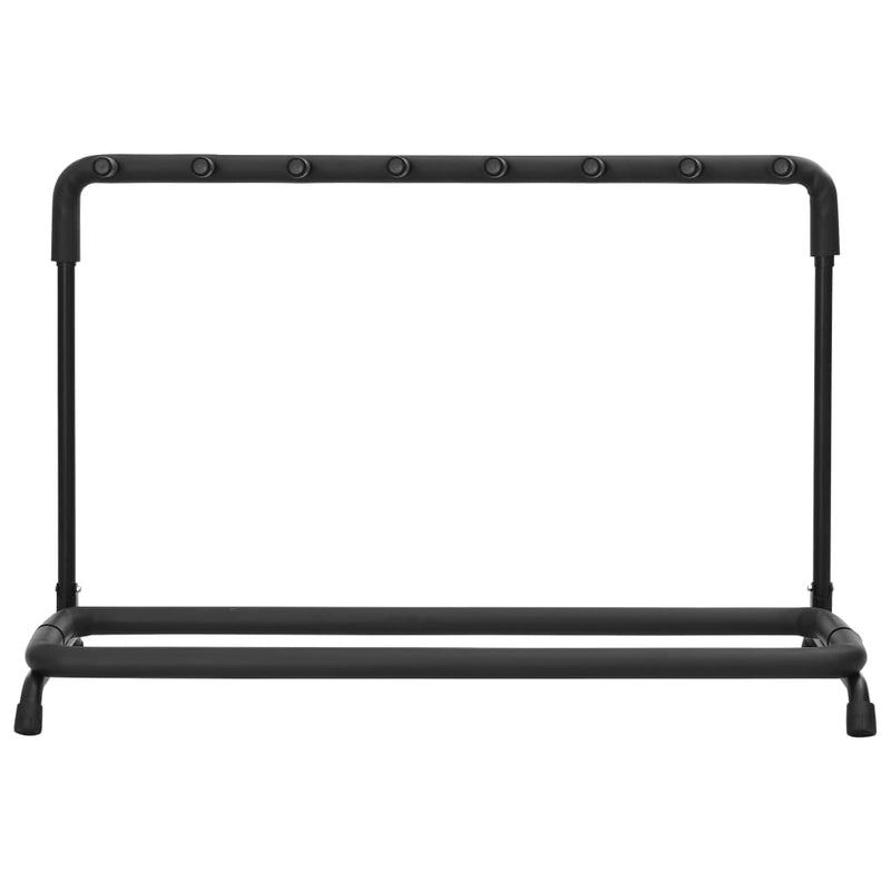 vidaXL Guitar Stand 7 Sections Black Steel