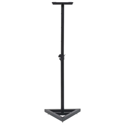 vidaXL Studio Monitor Speaker Stands 2 pcs Black Steel