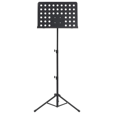 vidaXL Music Book Stand Black Steel