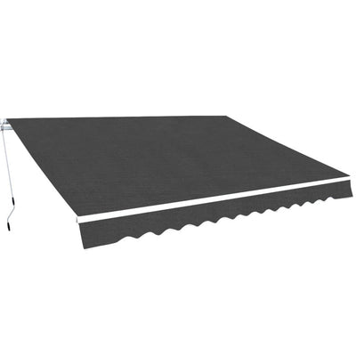 vidaXL Folding Awning Manual Operated 450 cm Anthracite