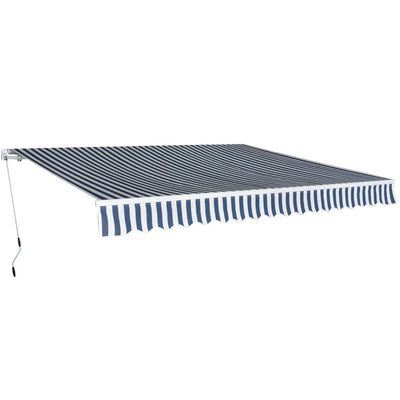vidaXL Folding Awning Manual Operated 450 cm Anthracite