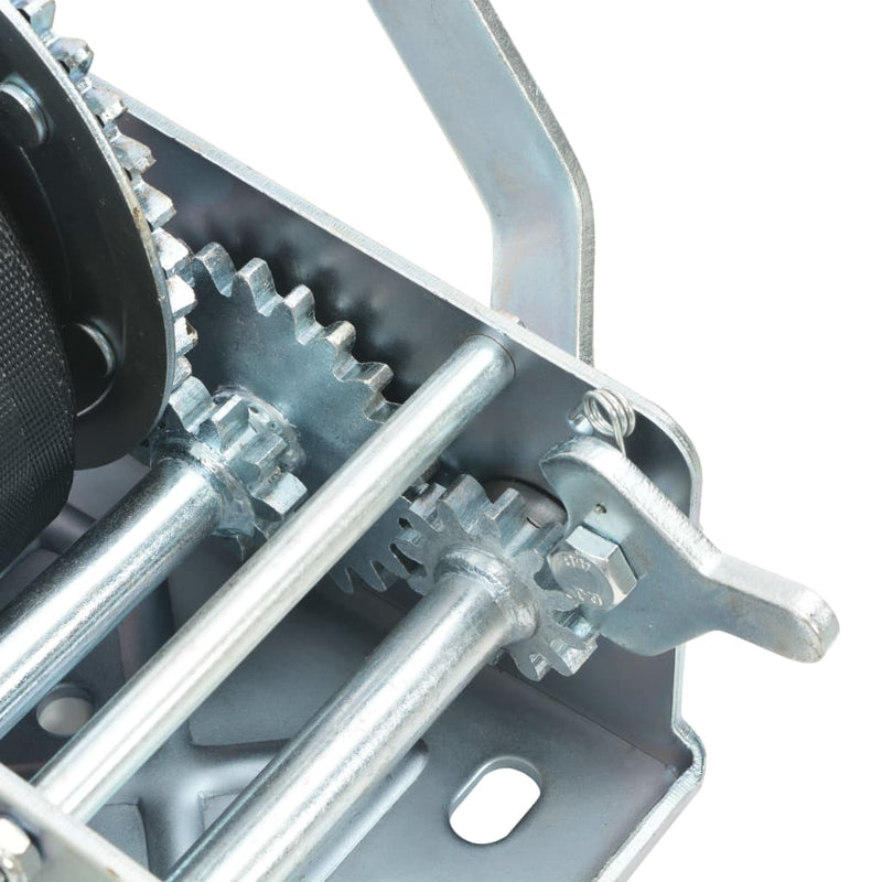 vidaXL Hand Winch with Strap 1130 kg