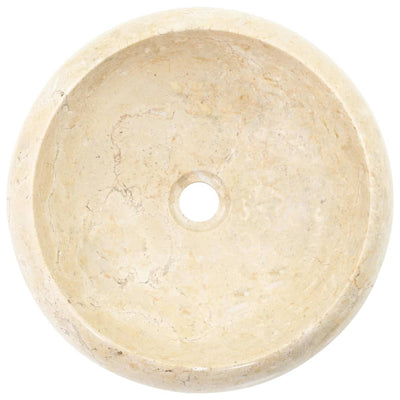 vidaXL Sink 40x12 cm Marble Cream