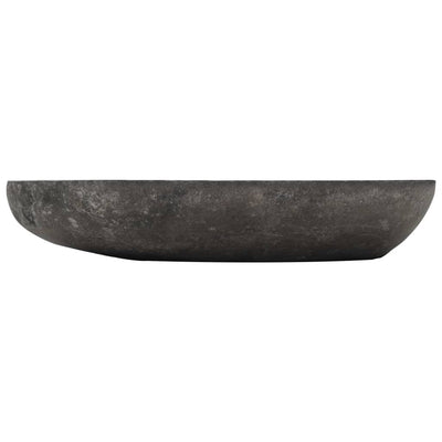 vidaXL Wash Basin River Stone Oval 60-70 cm