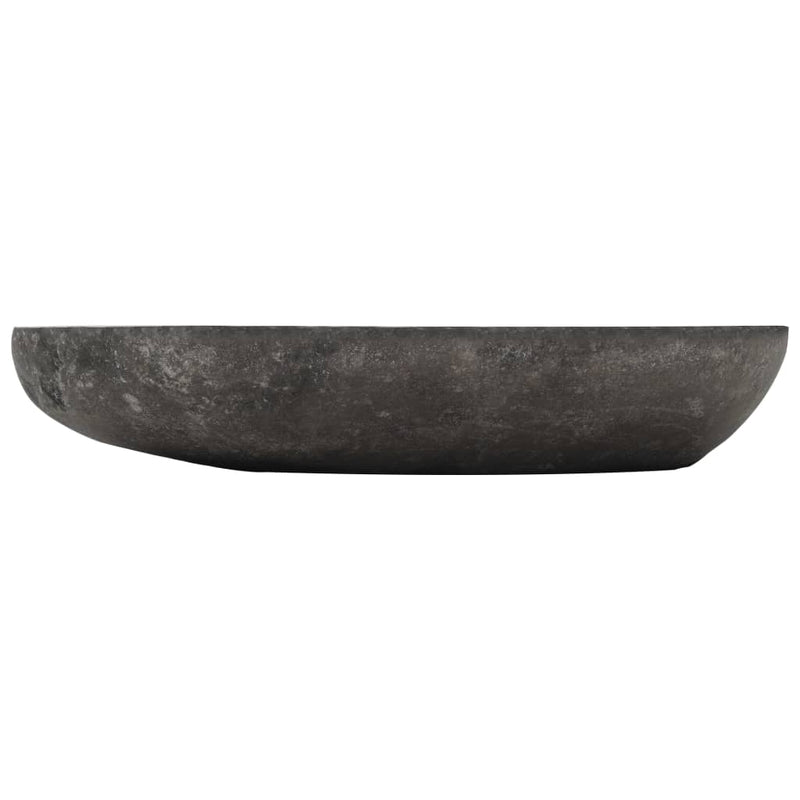vidaXL Wash Basin River Stone Oval 60-70 cm