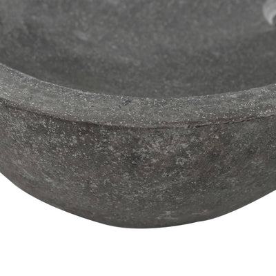 vidaXL Wash Basin River Stone Oval 60-70 cm