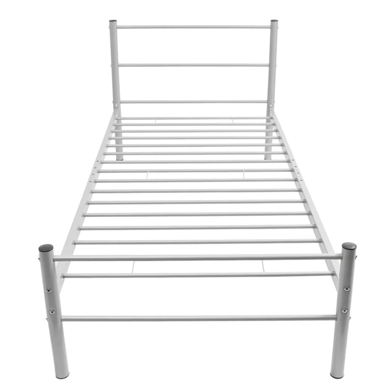vidaXL Bed Frame without Mattress Black Metal King Single Size