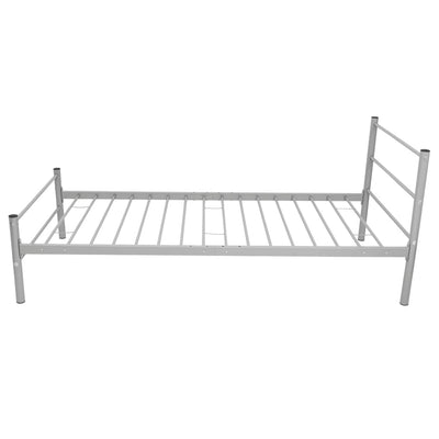 vidaXL Bed Frame without Mattress Black Metal King Single Size