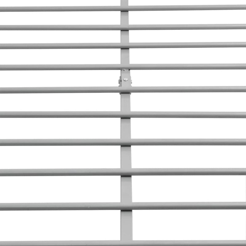 vidaXL Bed Frame without Mattress Grey Metal Double Size