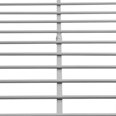 vidaXL Bed Frame without Mattress Grey Metal Queen Size