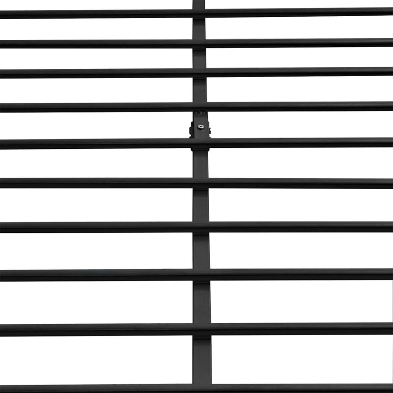 vidaXL Bed Frame without Mattress Black Metal Double Size