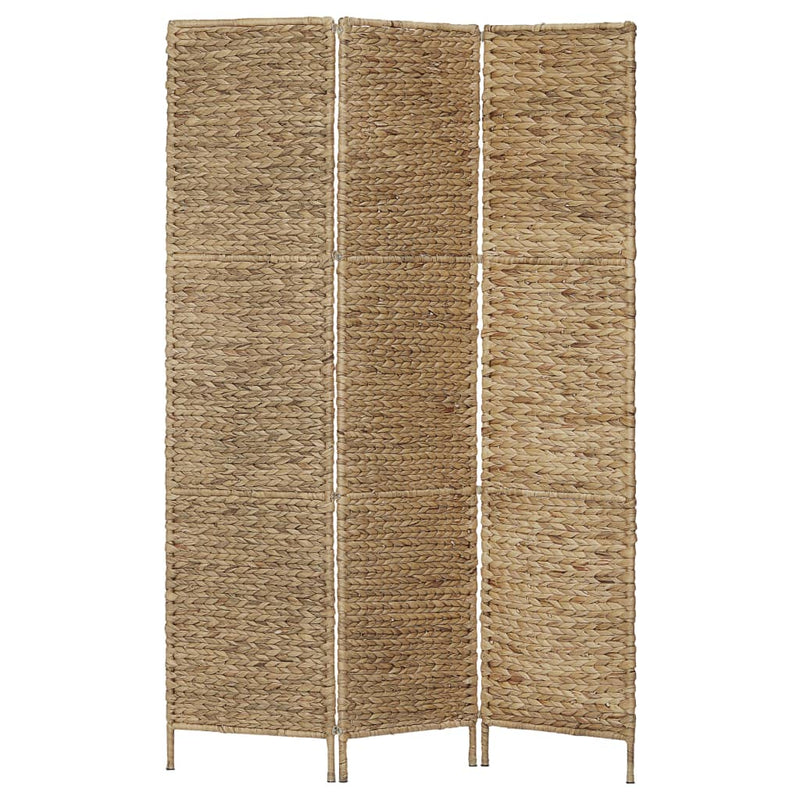 vidaXL 3-Panel Room Divider Black 116x160 cm Water Hyacinth