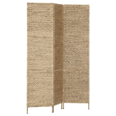 vidaXL 3-Panel Room Divider Black 116x160 cm Water Hyacinth
