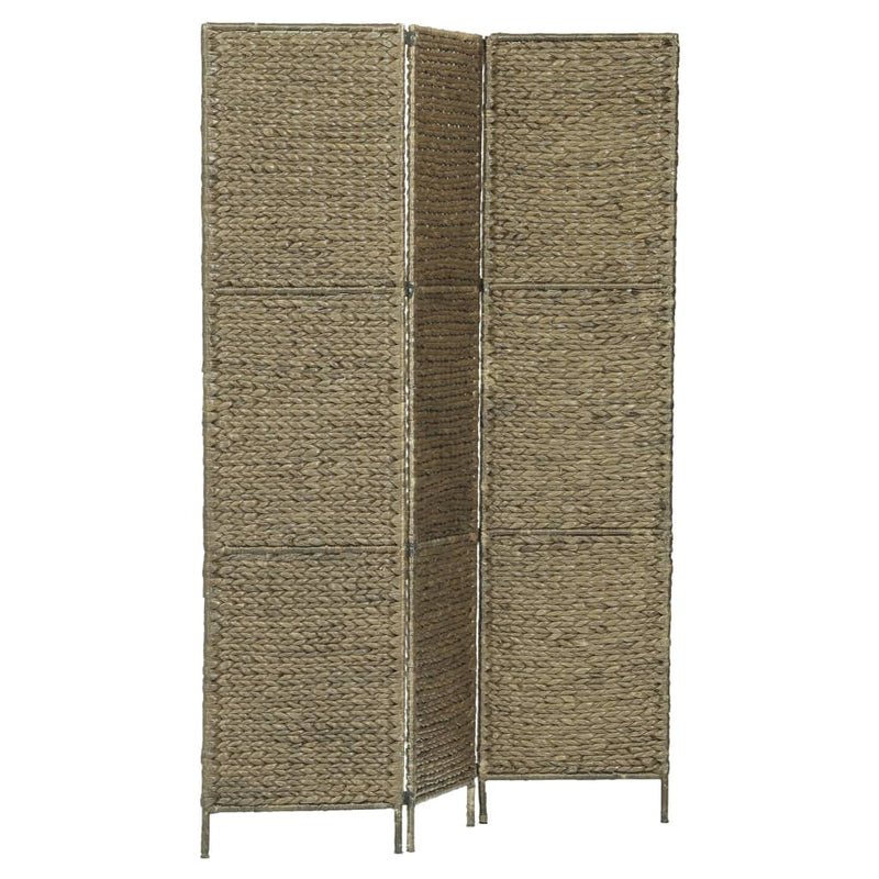 vidaXL 3-Panel Room Divider Black 116x160 cm Water Hyacinth