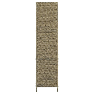 vidaXL 3-Panel Room Divider Black 116x160 cm Water Hyacinth