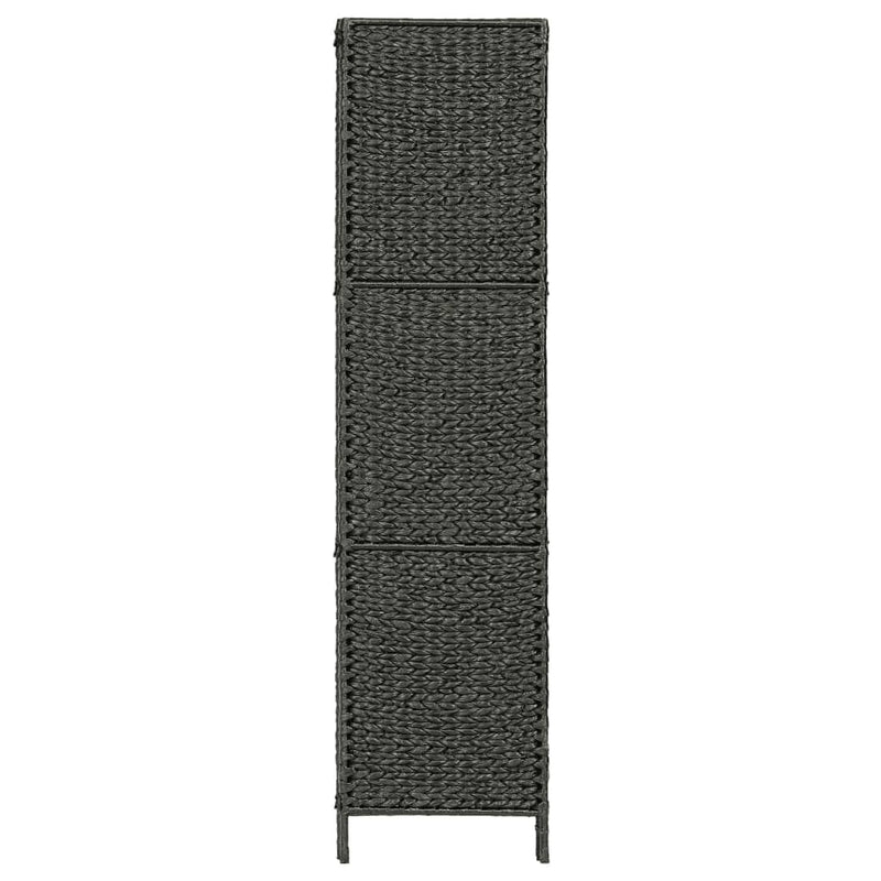 vidaXL 3-Panel Room Divider Black 116x160 cm Water Hyacinth
