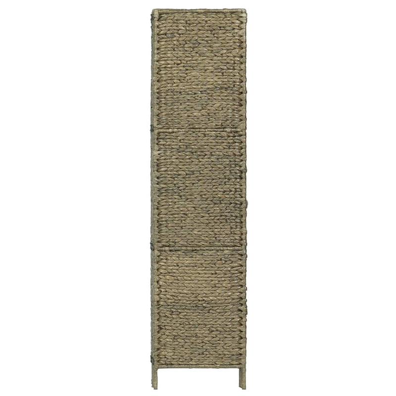 vidaXL 4-Panel Room Divider Black 154x160 cm Water Hyacinth