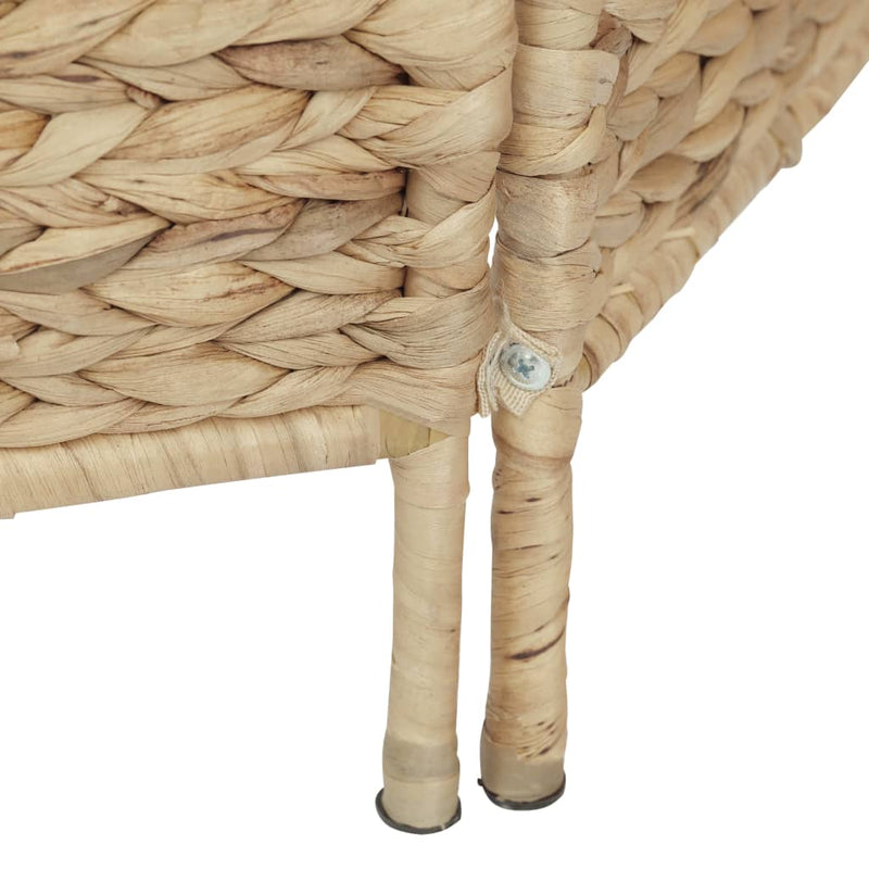 vidaXL 5-Panel Room Divider Black 193x160 cm Water Hyacinth