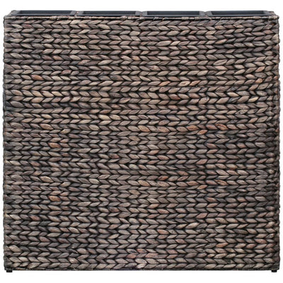 vidaXL Raised Bed with 4 Pots Water Hyacinth Black