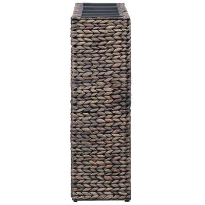 vidaXL Raised Bed with 4 Pots Water Hyacinth Black