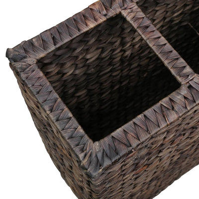 vidaXL Raised Bed with 4 Pots Water Hyacinth Black