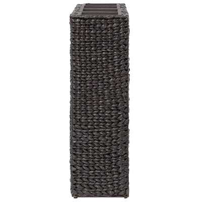 vidaXL Raised Bed with 4 Pots Water Hyacinth Black