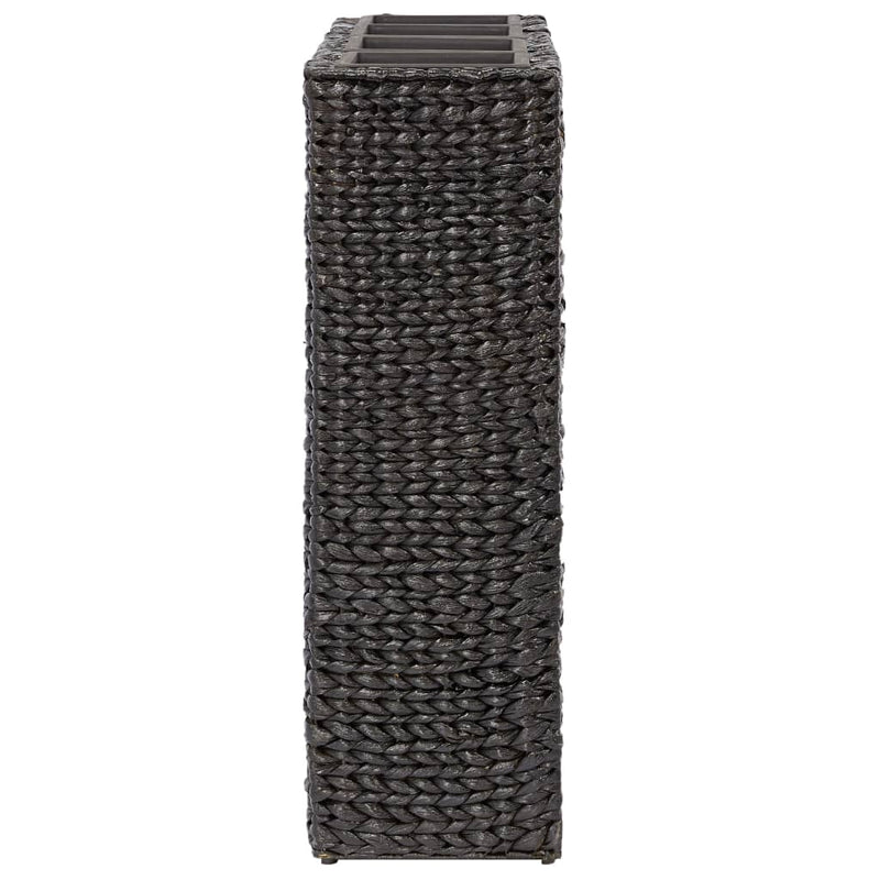 vidaXL Raised Bed with 4 Pots Water Hyacinth Black