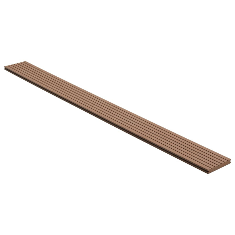 vidaXL WPC Solid Decking Boards with Accessories 10 m² 2.2 m Light Brown