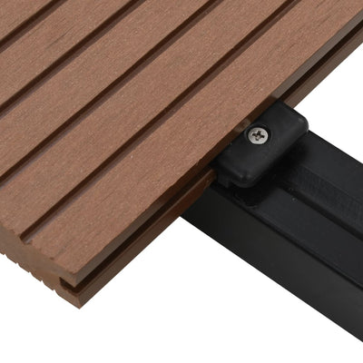 vidaXL WPC Solid Decking Boards with Accessories 16 m² 2.2 m Light Brown