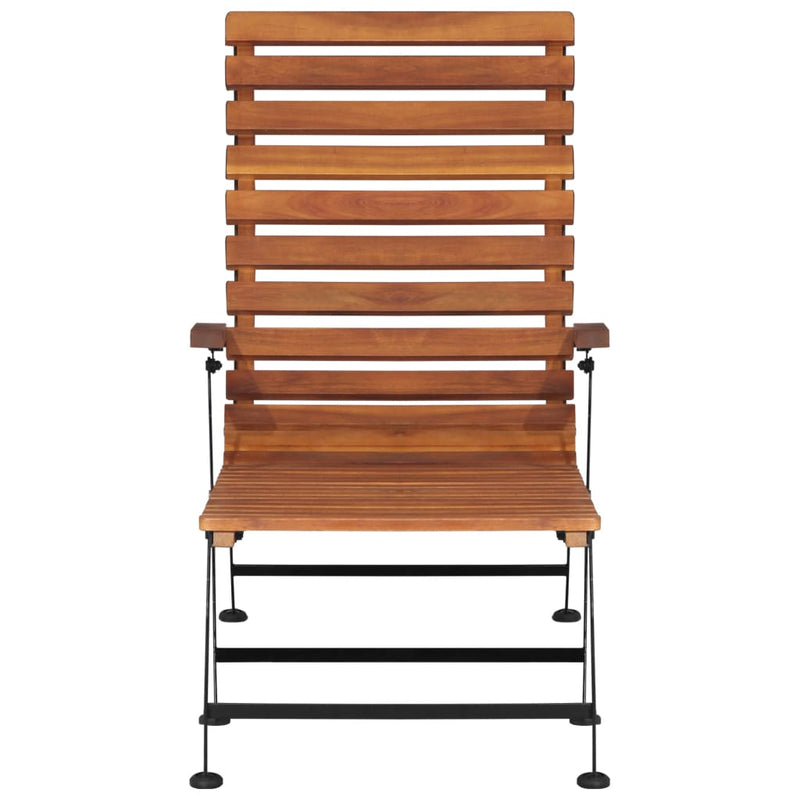 vidaXL Outdoor Deck Chair Solid Acacia Wood