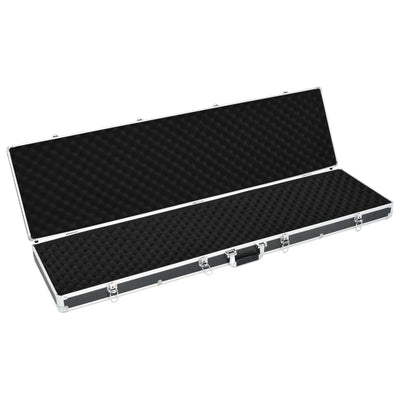 vidaXL Gun Case Black 134x35x12 cm Aluminium