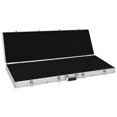 vidaXL Gun Case Black 134x35x12 cm Aluminium