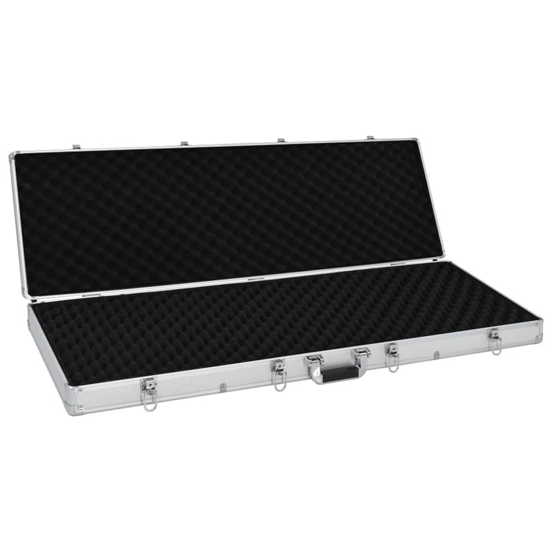 vidaXL Gun Case Black 134x35x12 cm Aluminium