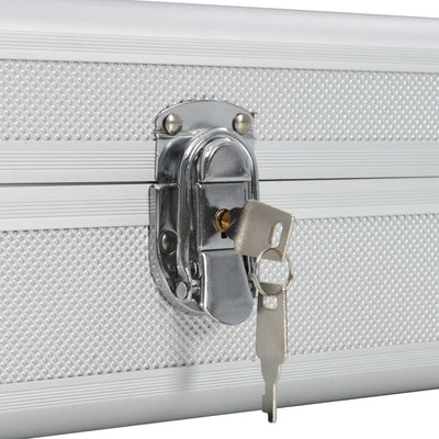 vidaXL Gun Case Black 134x35x12 cm Aluminium