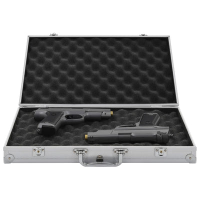 vidaXL Gun Case Aluminium ABS Black