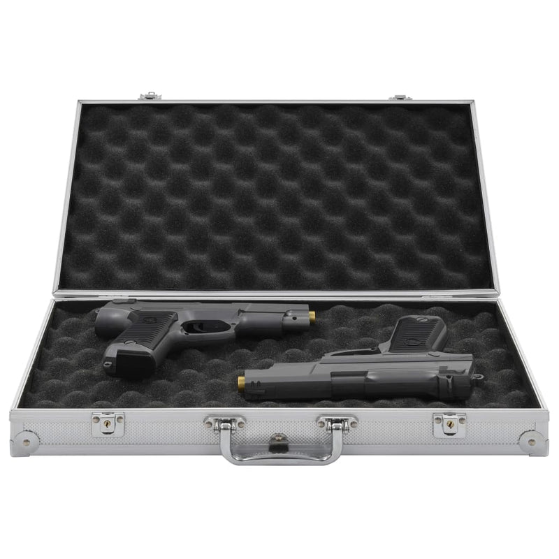 vidaXL Gun Case Aluminium ABS Black