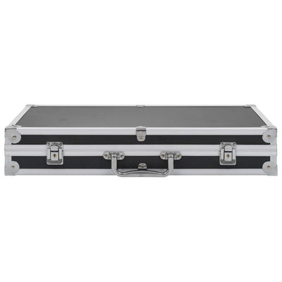 vidaXL Gun Case Aluminium ABS Black