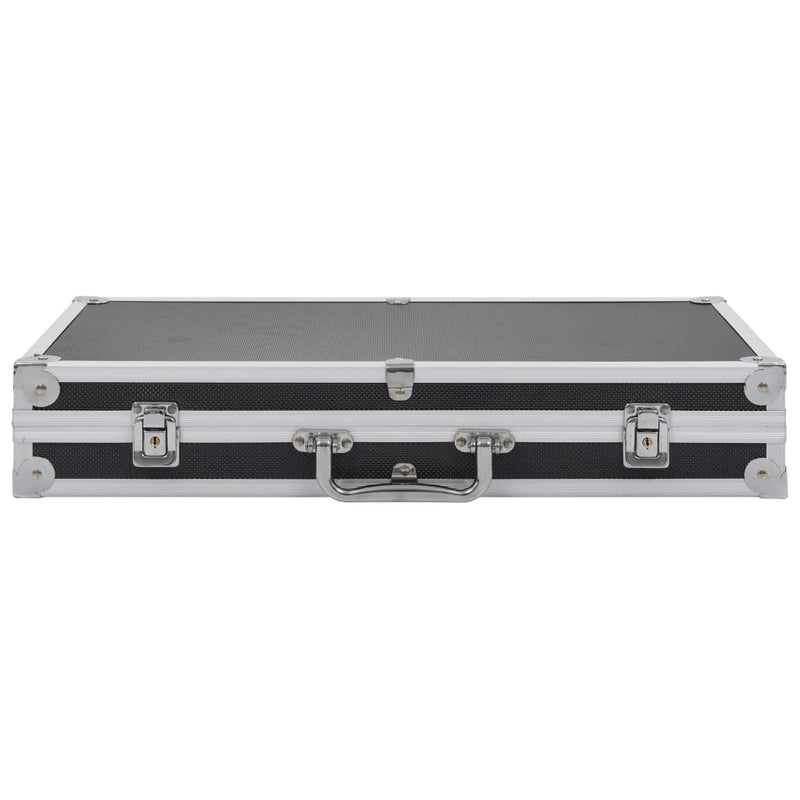 vidaXL Gun Case Aluminium ABS Black