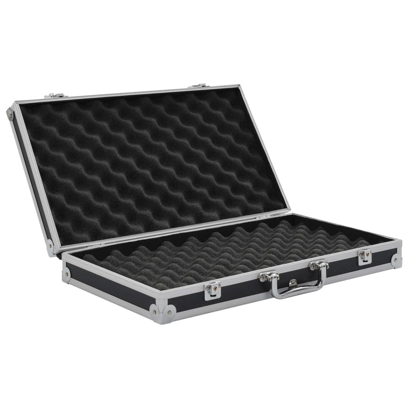 vidaXL Gun Case Aluminium ABS Black