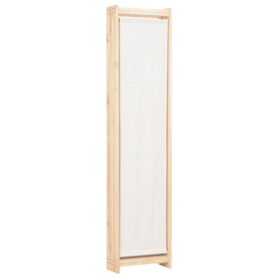 vidaXL 4-Panel Room Divider Black 160x170x4 cm Fabric