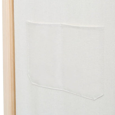 vidaXL 4-Panel Room Divider Black 160x170x4 cm Fabric