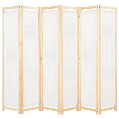 vidaXL 6-Panel Room Divider Black 240x170x4 cm Fabric