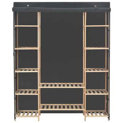 vidaXL Wardrobe Grey 135x40x170 cm Fabric