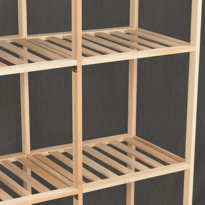 vidaXL Wardrobe Grey 200x40x170 cm Fabric