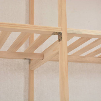 vidaXL Wardrobe Grey 200x40x170 cm Fabric