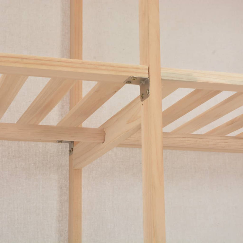 vidaXL Wardrobe Grey 200x40x170 cm Fabric