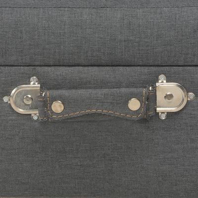 vidaXL Storage Stool 40 cm Dark Grey Fabric